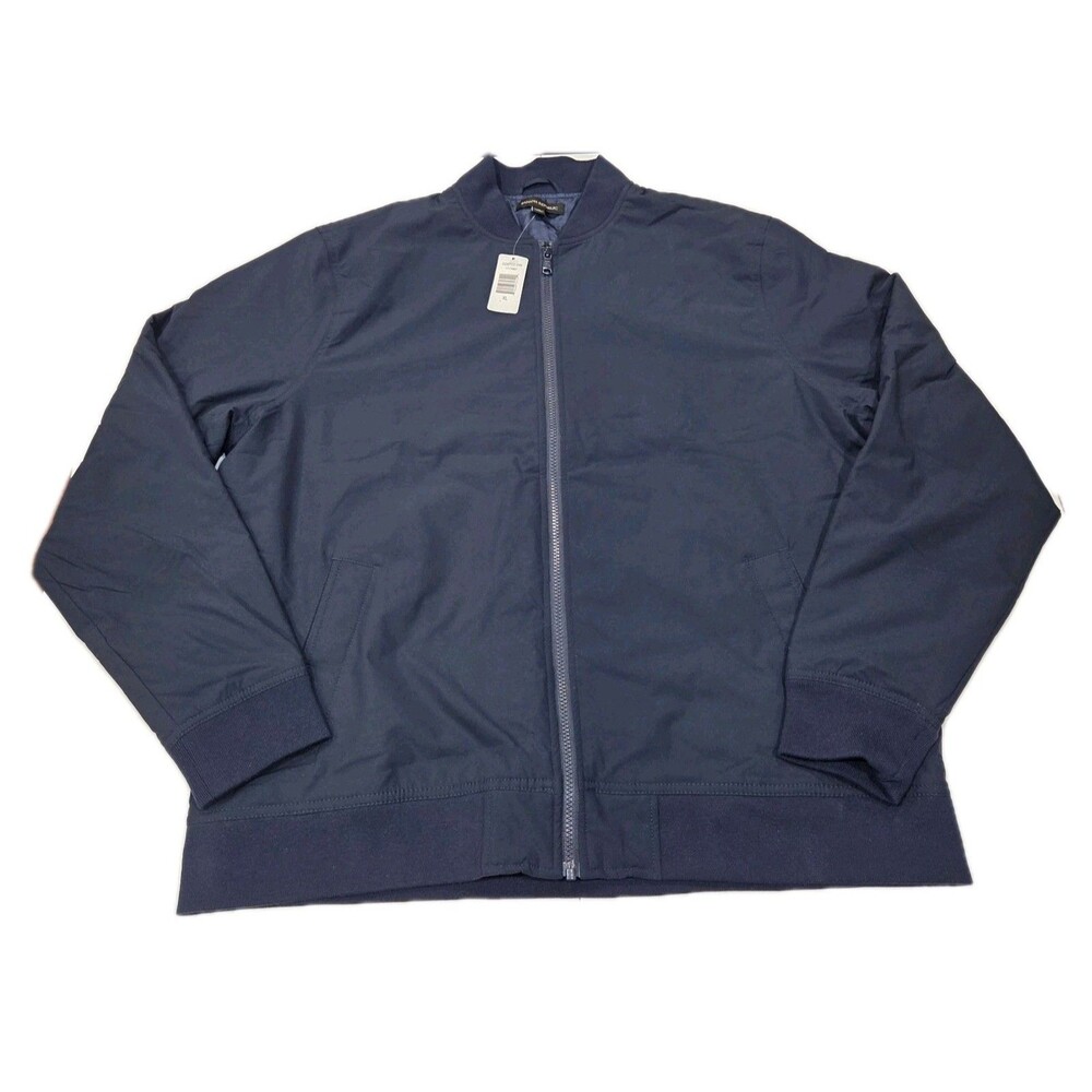 Banana Republic Men’s Bomber Jacket, Blue,‎ XL - Picture 4 of 6